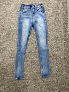 "Buckle Black" Blue Women's High-Rise Skinny Jeans